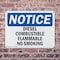Signmission Diesel Combustible Flammable No Smoking OSHA Notice Sign, Plastic, 14in W x 10in L, 2PK OS-2PACK-NS-P-1014-L-10988 - alternate 4
